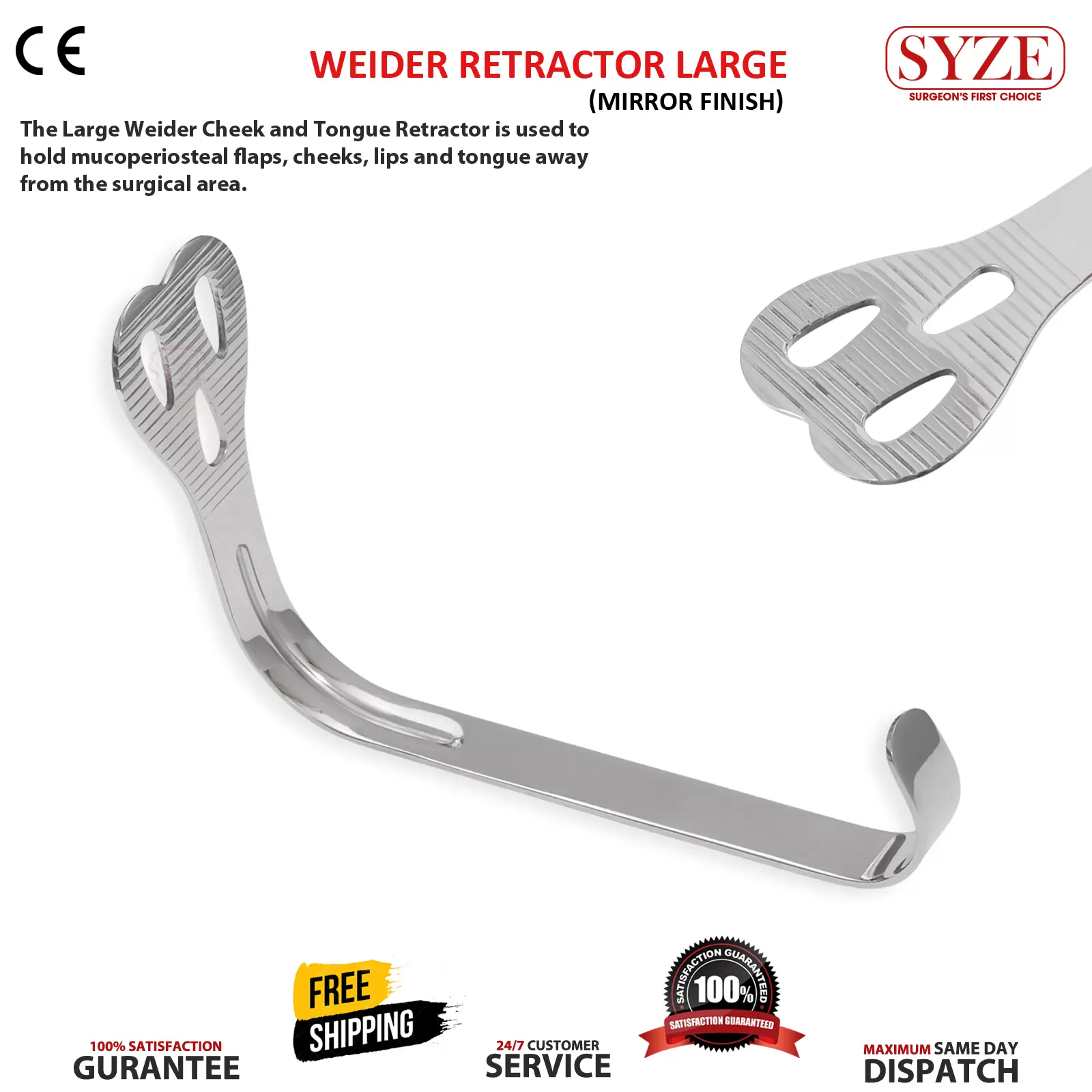 1 WEIDER RETRACTOR Large 41mm wide