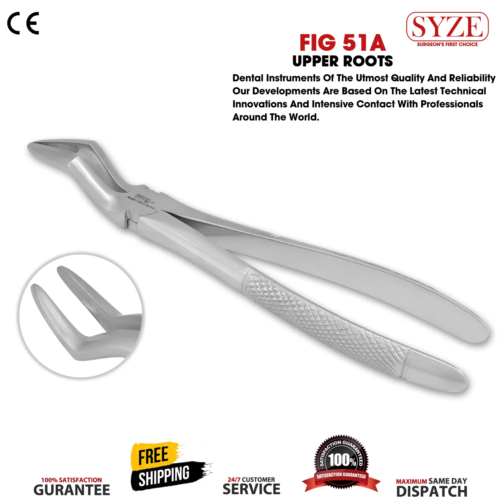 1 Fig 51A Upper Roots Narrow Beak Solid Handle