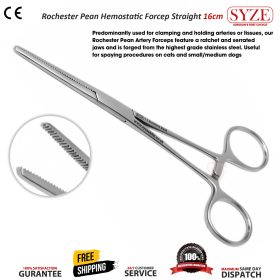 Rochester Pean Hemostatic Forceps Straight 16cm
