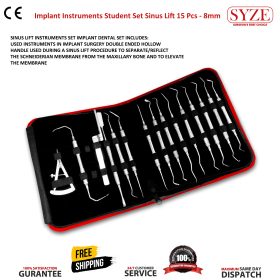 Implant Instruments Student Sinus Lift 15 Pcs Kit Dull Finish