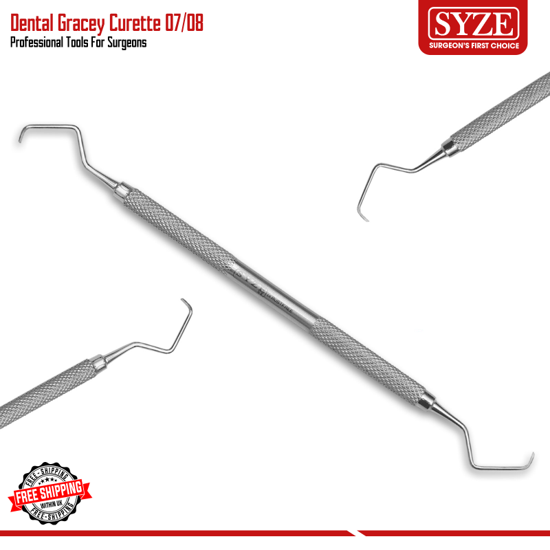 Dental Double Ended Scaler - 6mm Handle Periodontal Instruments