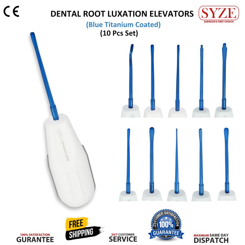Root Elevator Plastic Handle With Blue Coated Tips