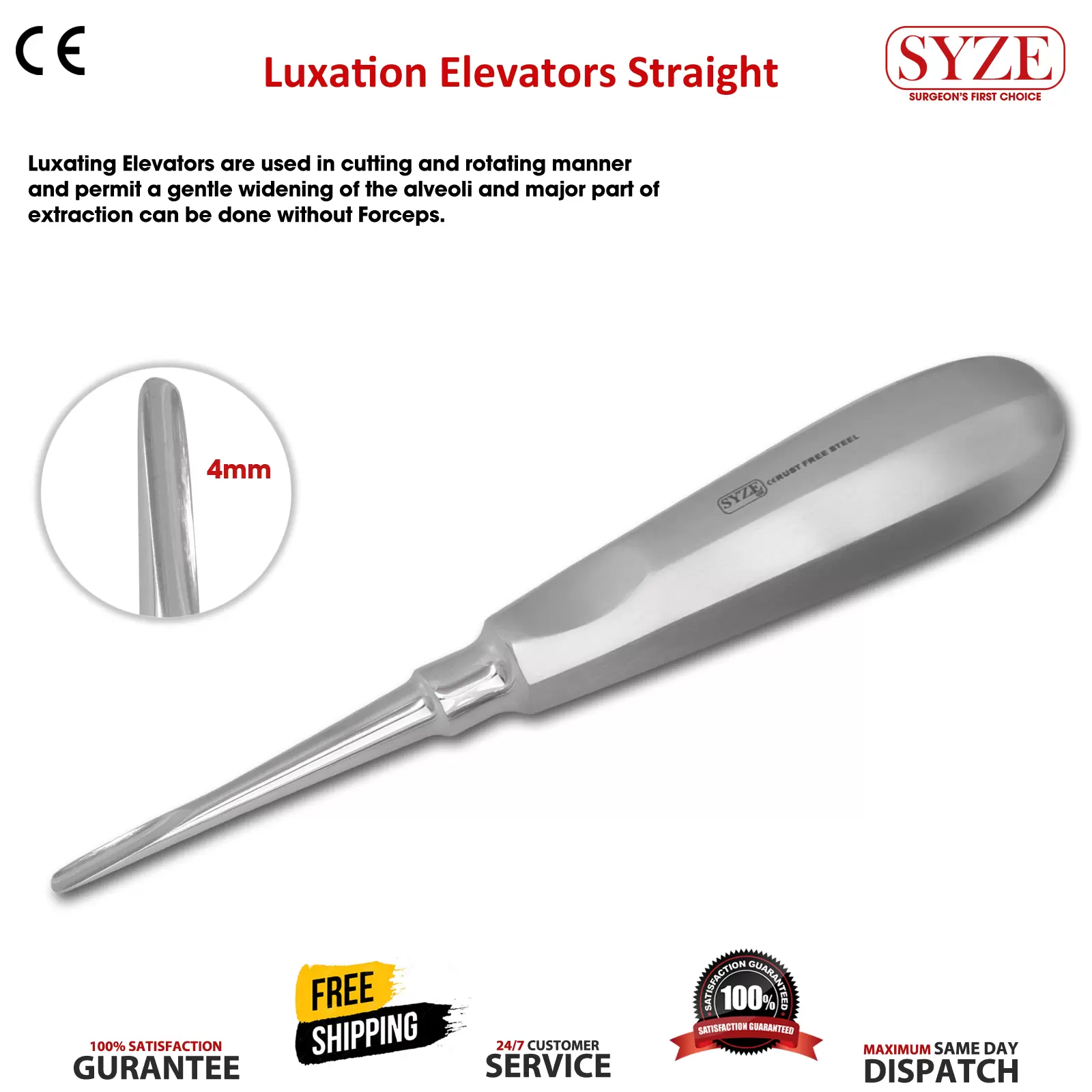1 Luxator Elevator Straight 4mm