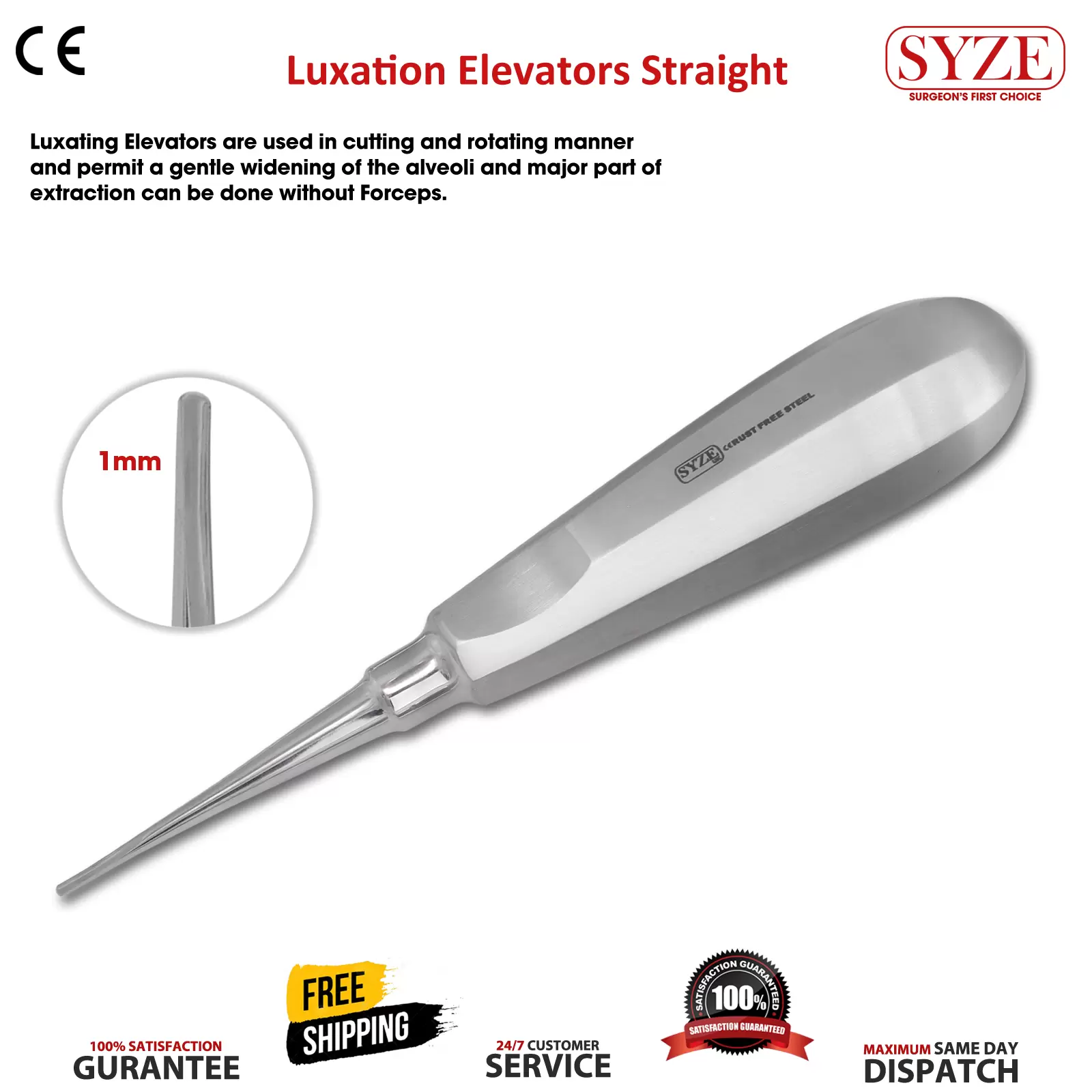 1 Luxator Elevator Straight 1mm