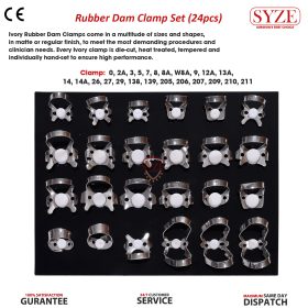 24Pcs Rubber Dam Clamps
