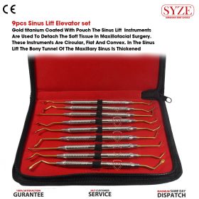 9pc Sinus Lift Elevator Set With Pouch