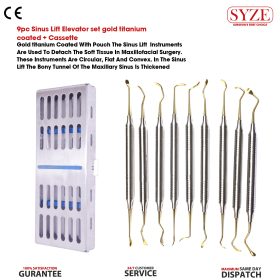 9pc Sinus Lift Elevator Set With Cassette