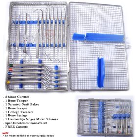 Bone Grafting Sinus Kit with Osteotomes Concave