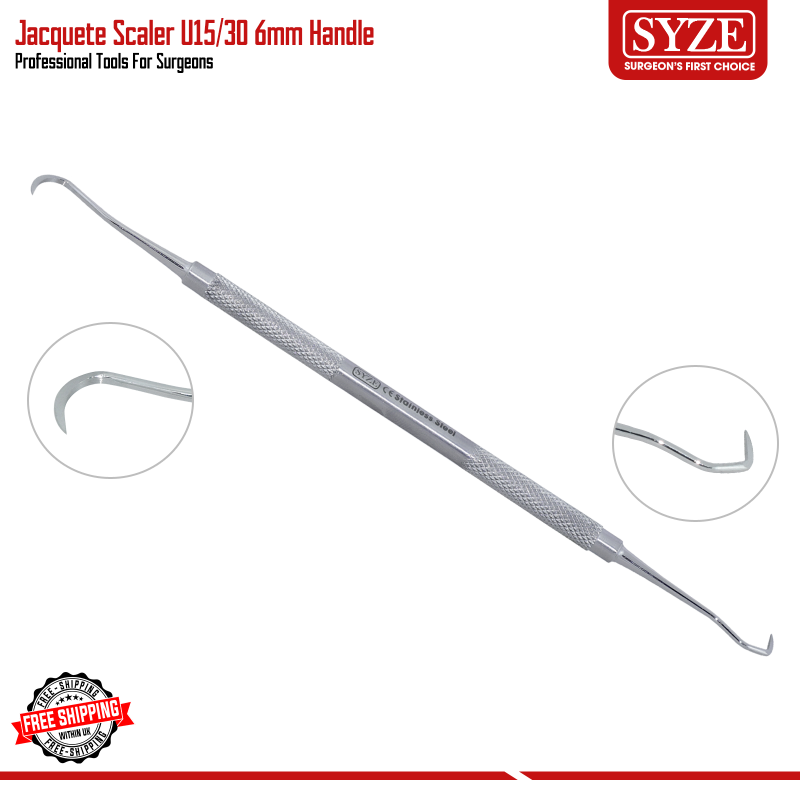 Jacquete Scaler 6mm u15/30 – Precision Tartar Removal Tool