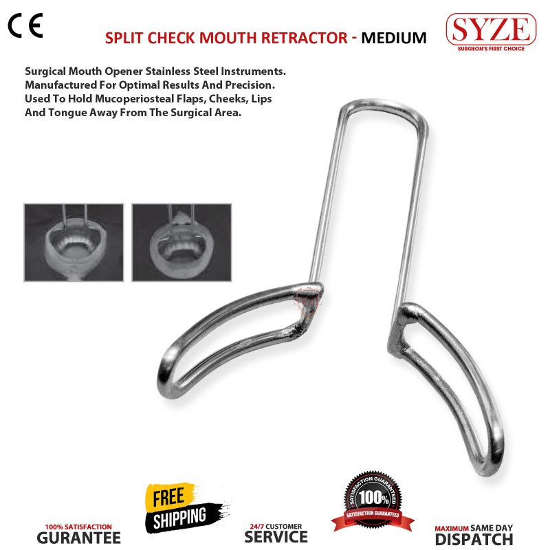 Split Check Mouth Retractor - Medium