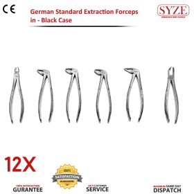 12 Pcs Extraction Forceps in German Standard