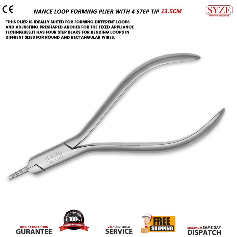 Nance Loop Forming Plier With 4 Step Tip