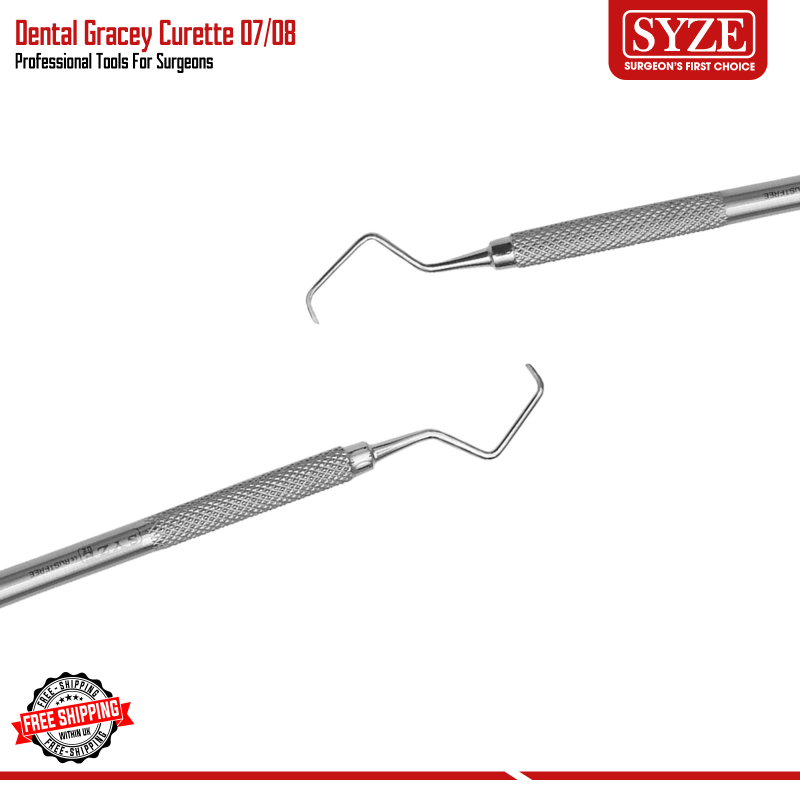 Dental Double Ended Scaler - 6mm Handle Periodontal Instruments