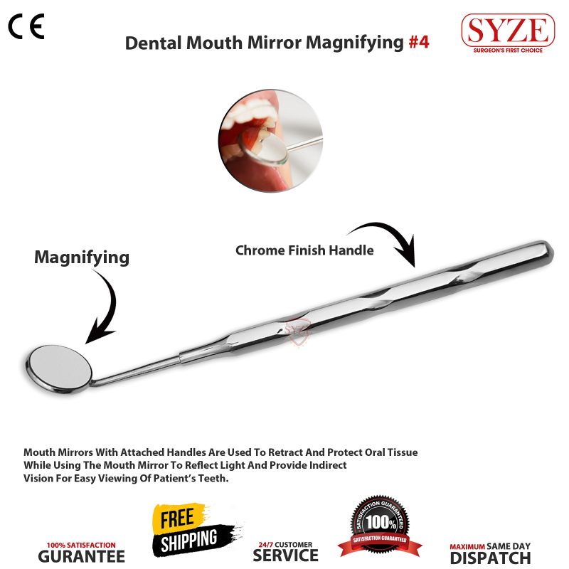 Dental Mouth Mirror Magnifying No 4