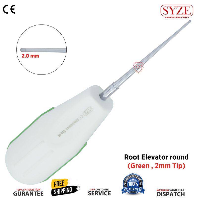 Straight Blue Titanium Dental Luxation Elevators Surgical Tooth Extractor