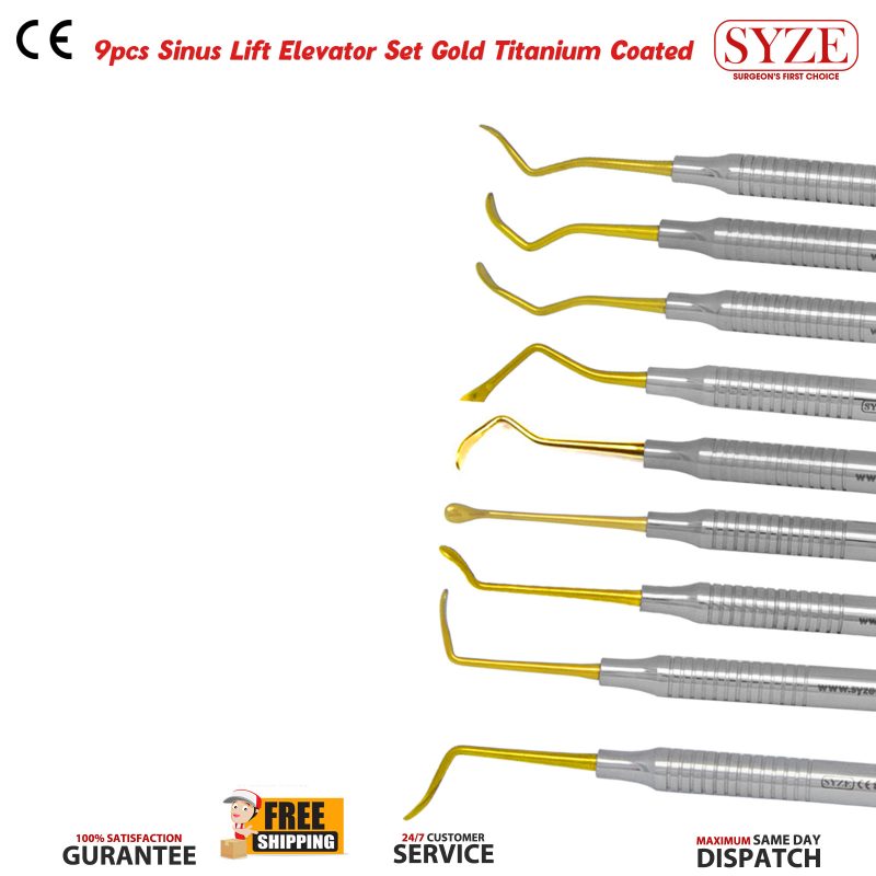 9pc Sinus Lift Elevator Set With Cassette