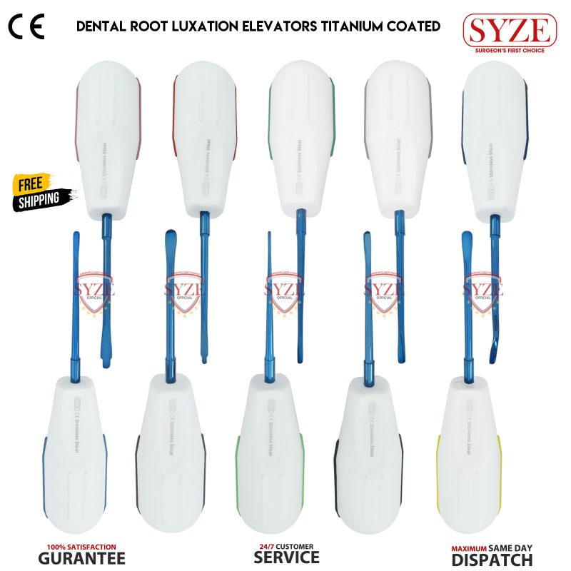 Root Elevator Plastic Handle With Blue Coated Tips