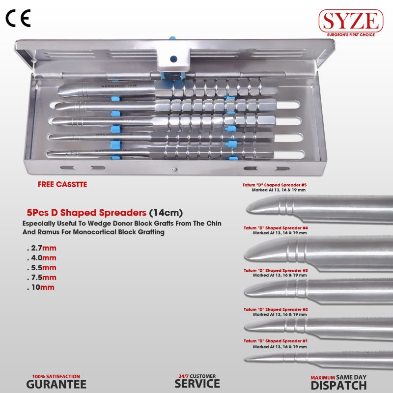 D Shaped Bone Spreaders With Cassette