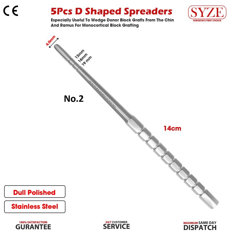 D Shaped bone Spreaders