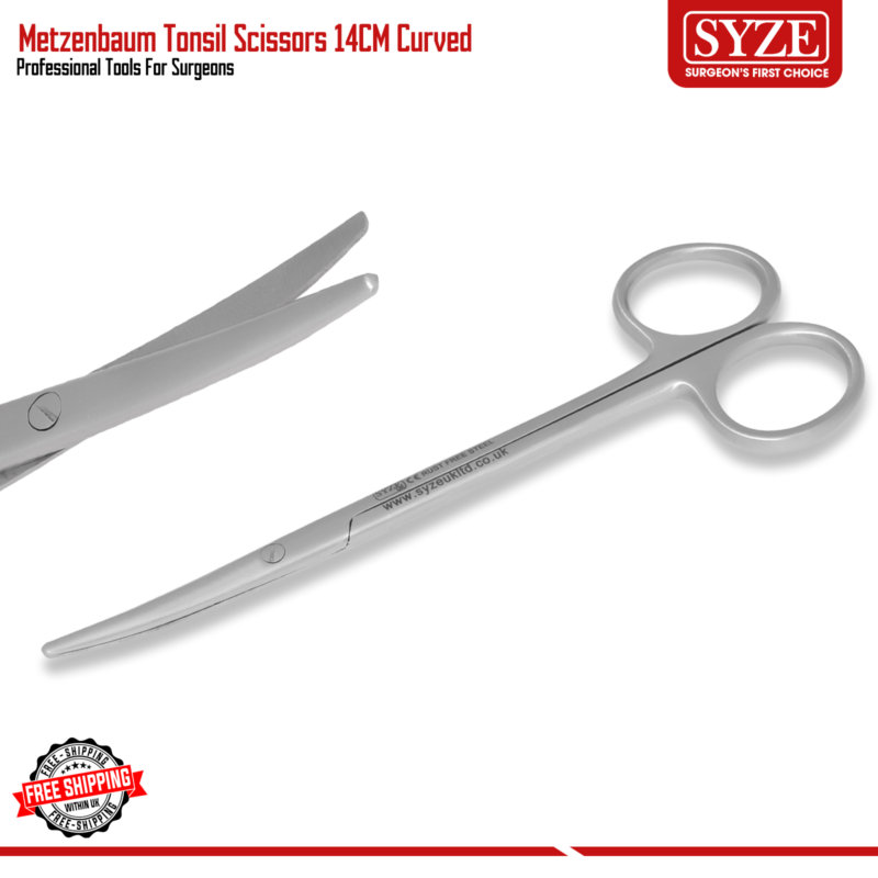 Metzenbaum Tonsil Scissors 14cm Curved