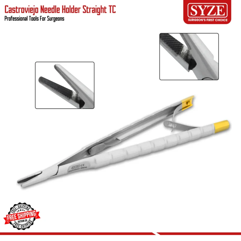 Castroviejo Needle Holder Tc Straight Suture Holder Tools