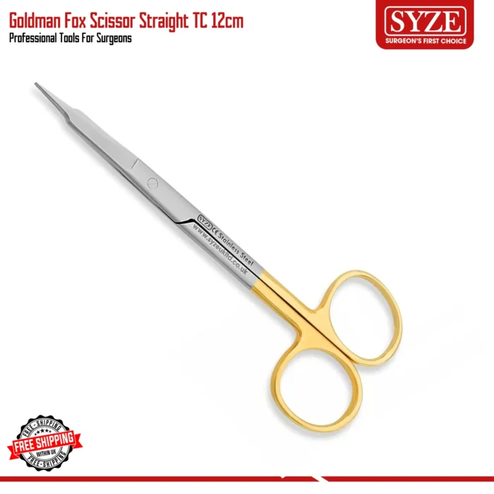 Fox Scissors Goldman Fox Scissors TC Trimming Tissue Surgical Instruments