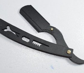 Hua Handle Full Black Cut Throat Razor