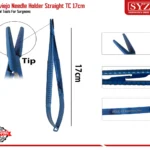 30°Angled Micro Needle Holder TC 17cm