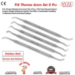 P.K Thomas set 5 Pcs - Silver - 6mm