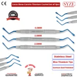 Lucas Bone Curette Titanium Coated Set Of 3pcs