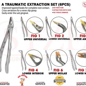 6 Pcs A-Traumatic Extraction Set Pouch