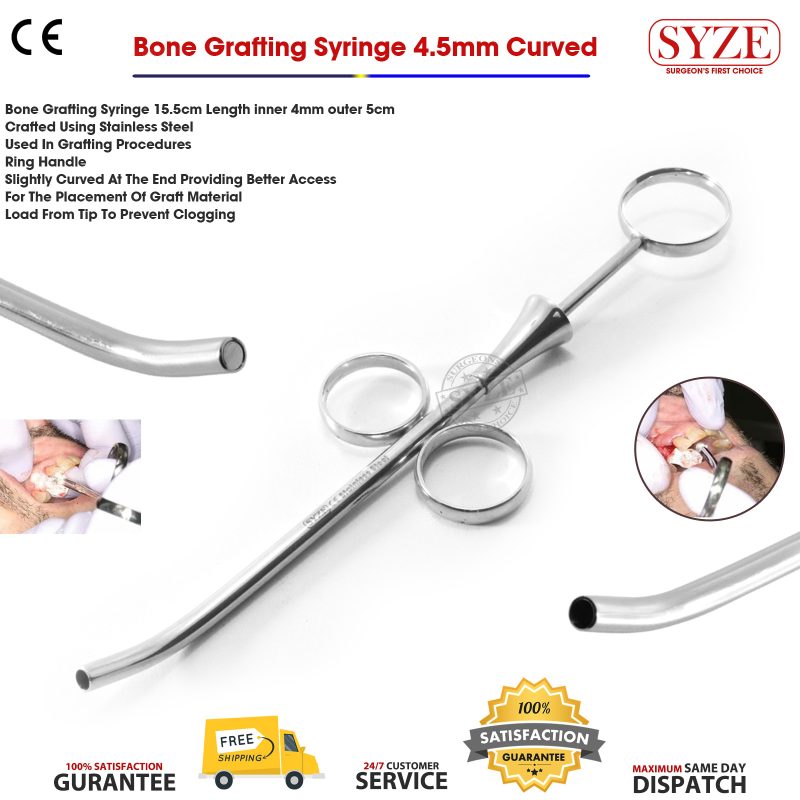 Bone Grafting Syringe Curved