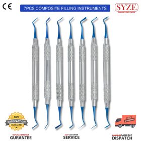 7pcs Composite Filling Instruments Blue Titanium Coated