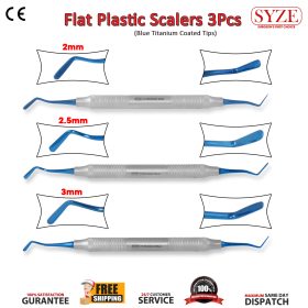 Flat Plastic Scalers Titanium Coded (2.5-2.9-3.0 mm)