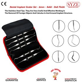 Dental Implant Scalar Set - 6mm - Solid - Dull Finish