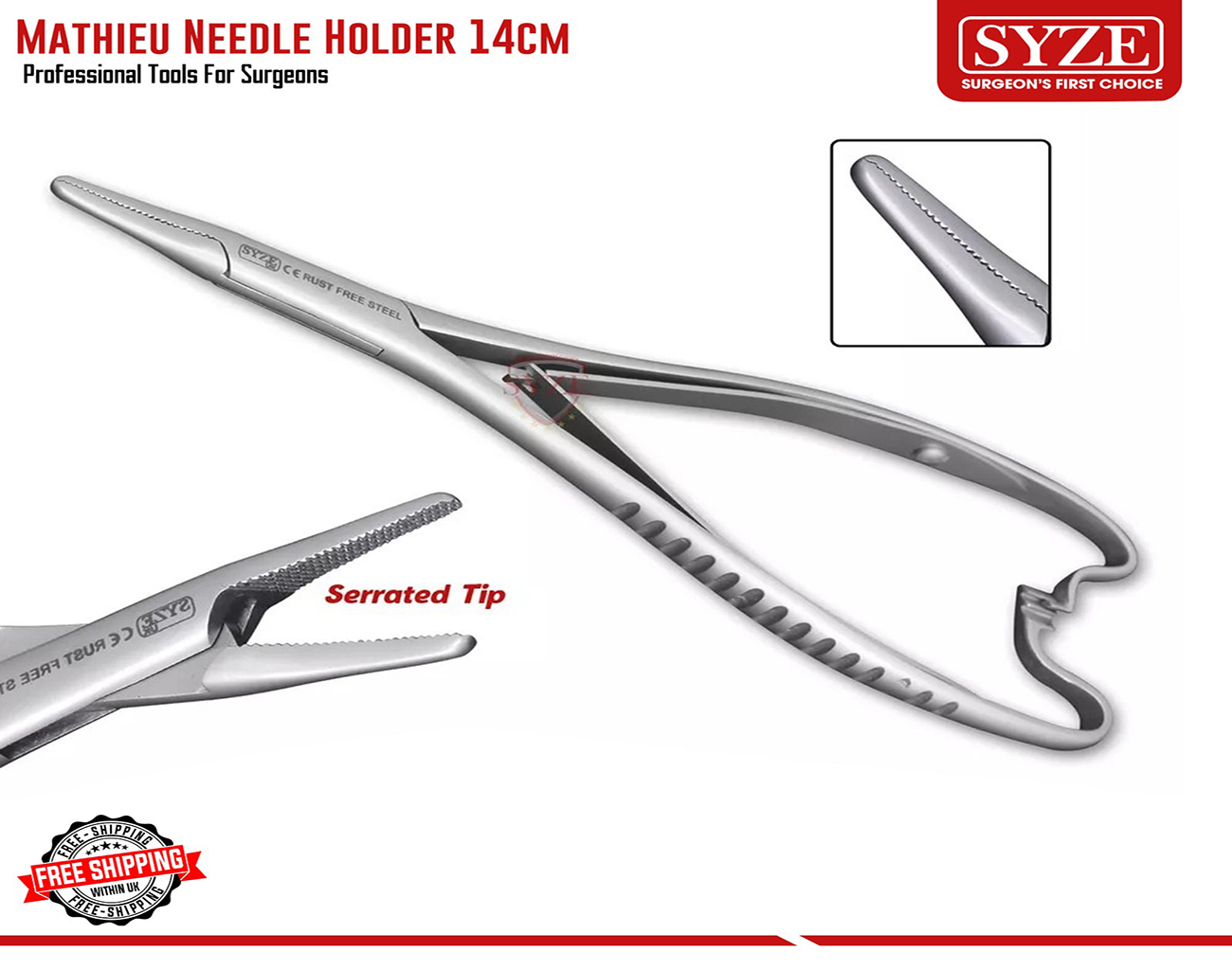 2 Ortho Mathieu Needle Holder Narrow Tip